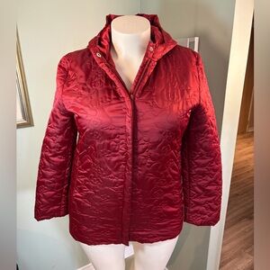 Nuage Womens Red  Spring Jacket with Hood